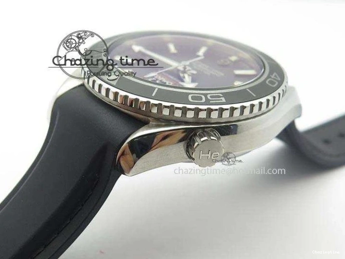 0411 Colorful Planet Ocean SS Bp Maker 45mm Black Bezel On Black Rubber Strap A 8219